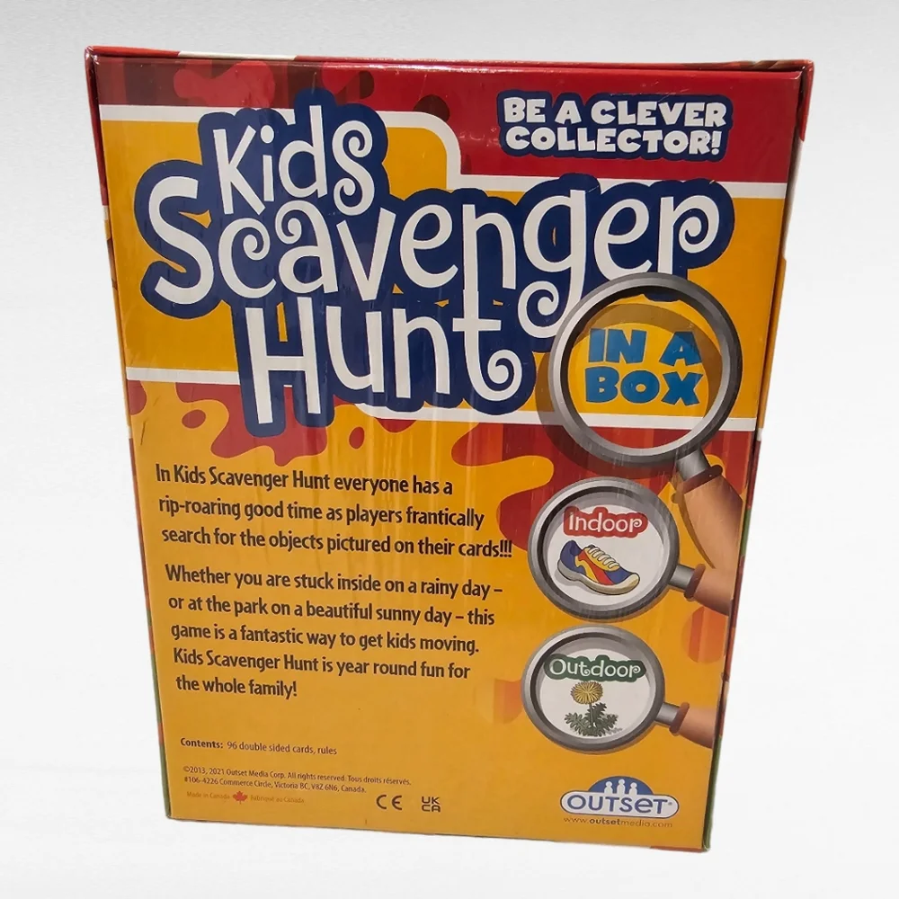Kids Scavenger Hunt in a Box Indoor and outdoor
